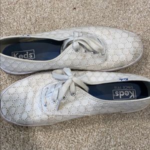 Lace Keds. Updated photos after they were cleaned